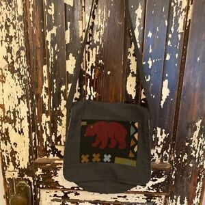 EUC homemade Bear camping canvas bag.